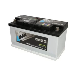 4MAX Battery 12V 105Ah DEEP-CYCLE (R+ standard terminal)