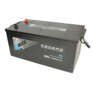 4MAX Battery 12V 230Ah/1200A EFB rear axle (L+ Standard terminal)