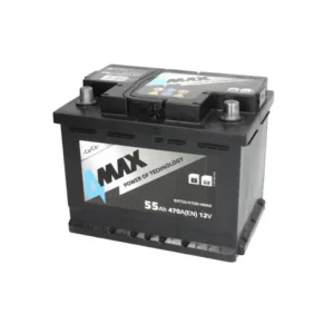 4MAX Battery 12V 55Ah/470A (R+ standard terminal)