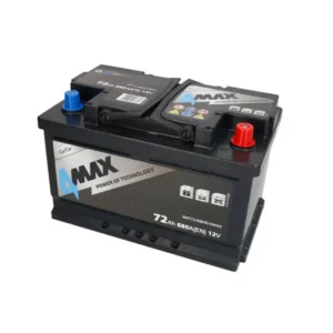 4MAX Battery 12V 72Ah/680A (R+ standard terminal)