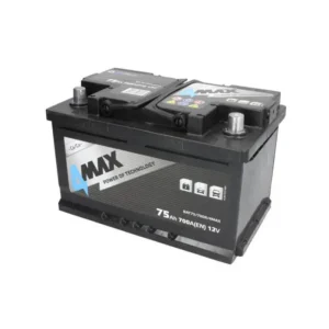 4MAX Battery 12V 75Ah/700A (R+ standard terminal)