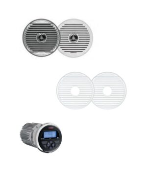 Jensen CPMX150WH Ολοκληρωμένο Πακέτο Πηγής με Bluetooth & Ηχείων & Γρίλιων Λευκό (Σετ)