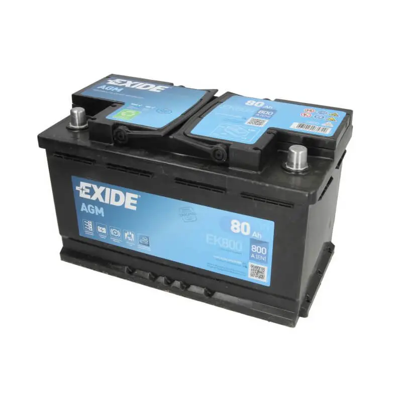 EXIDE Battery 12V 80Ah/800A START&STOP AGM (R+ standard terminal)