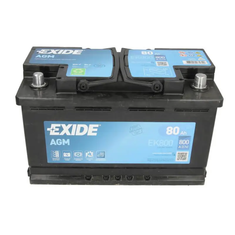 EXIDE Battery 12V 80Ah/800A START&STOP AGM (R+ standard terminal) - Image 2