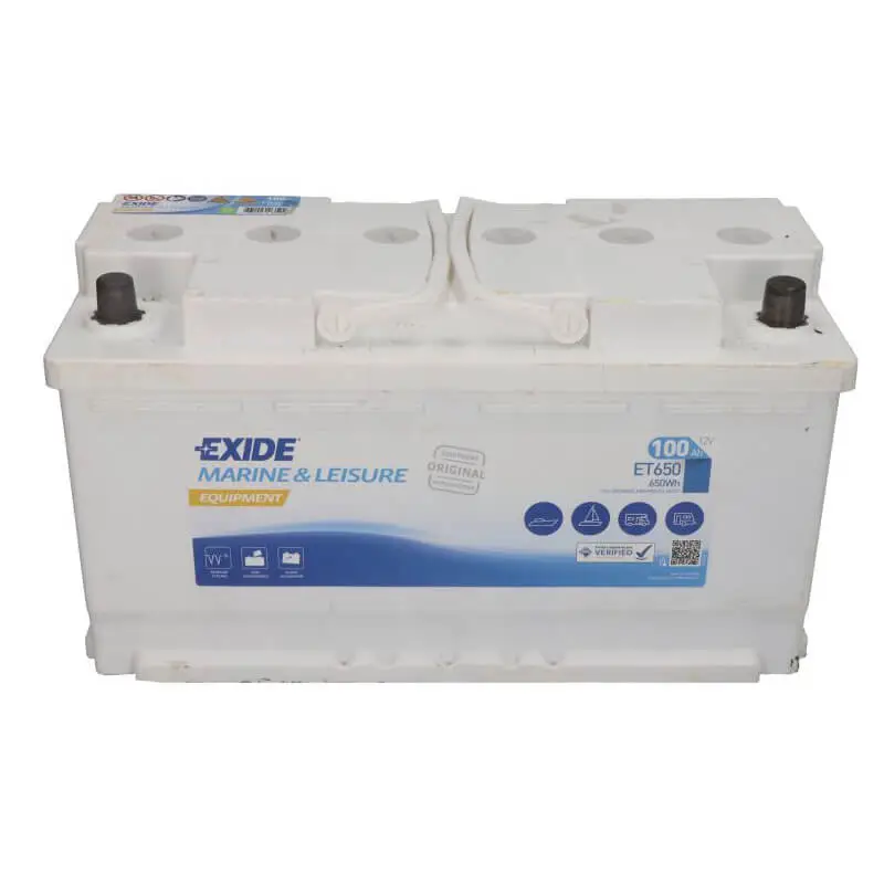 EXIDE Battery 12V 100Ah/800A EQUIPMENT; MARINE/RV (R+ standard terminal) - Image 2
