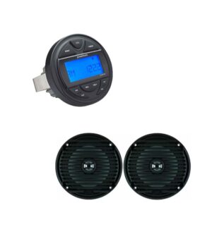 Marine Πακέτο με Πηγή Powerbass MC-100 και 2 Ηχεία Jensen MS6007BR (Σετ)