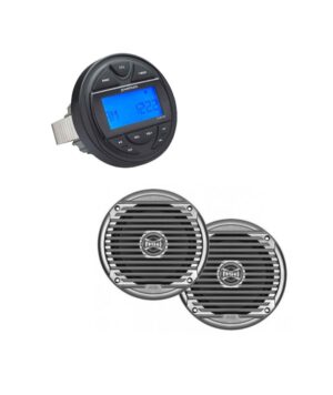 Marine Πακέτο με Πηγή Powerbass MC-100 και 2 Ηχεία Jensen MS6007SR (Σετ)