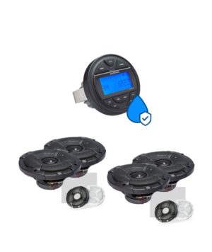Powerbass MC-100+2*XL-62SS Πακέτο Ήχου Σκάφους με Πηγή και 4 Ηχεία (Σετ)