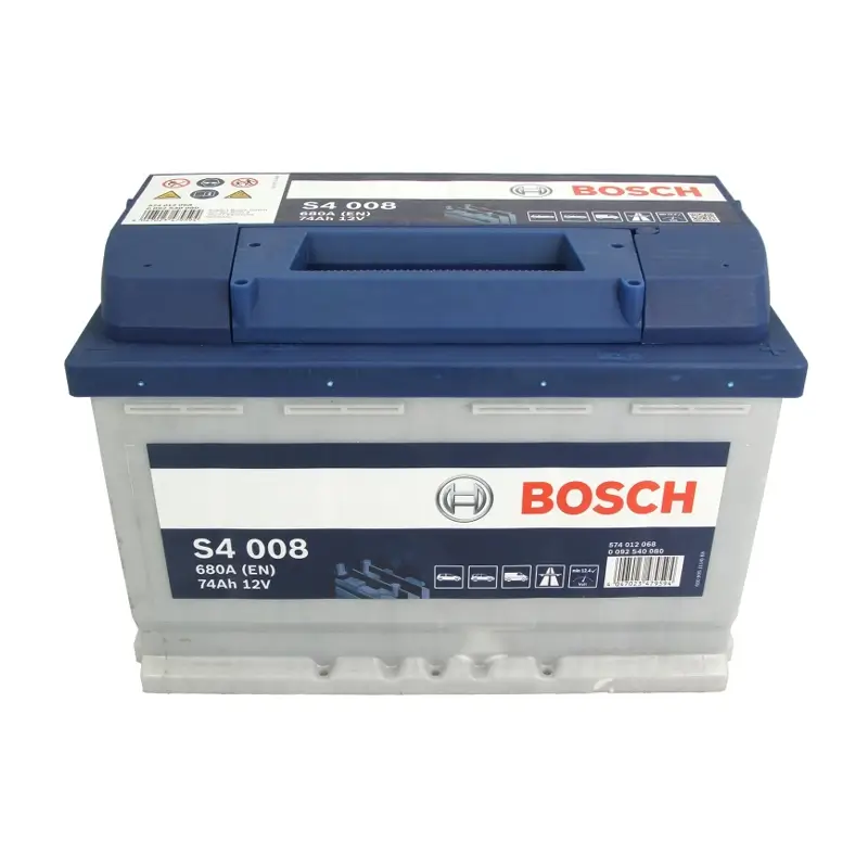 Battery BOSCH 12V 74Ah/680A S4 (R+ standard terminal) 278x175x190 B03 - fitting flange 10.5 mm (starting) - Image 2