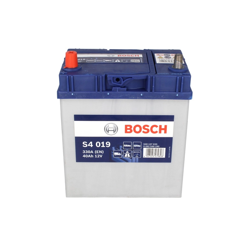 Battery BOSCH 12V 40Ah/330A S4 (L+) 187x127x227 B01 - fitting flange 10.5 mm (starting) - Image 2