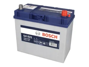 Battery BOSCH 12V 45Ah/330A S4 (R+ standard terminal) 238x129x227 B01 - fitting flange 10.5 mm (starting)