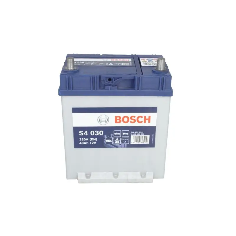 Battery BOSCH 12V 40Ah/330A S4 (R+) 187x127x227 B00 - no fitting flange (starting) - Image 2
