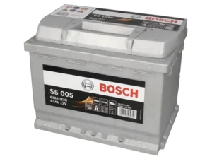 Battery BOSCH 12V 63Ah/610A S5 (R+ standard terminal) 242x175x190 B00 - no fitting flange (starting)