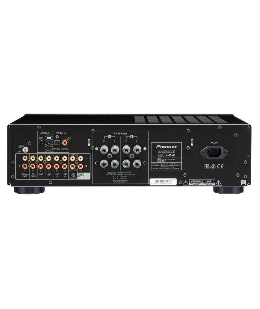 Pioneer A-40AE-B Ολοκληρωμένος Ενισχυτής 2 Καναλιών 60W + 60W Black (Τεμάχιο) - Image 2