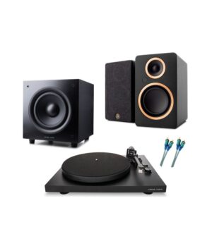 Argon Audio Ολοκληρωμένο Σύστημα Ήχου Hi-Fi 2.1 με Πικάπ Black