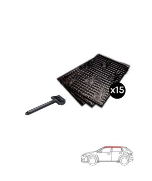 Silent Coat Πακέτο με 15 Αντικραδασμικά Φύλλα Αυτοκινήτου και Roller (Σετ)