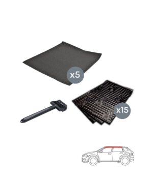 Silent Coat Πακέτο με 15 Αντικραδασμικά, 5 Ηχοαπορροφητικά Φύλλα Αυτοκινήτου και Roller (Σετ)