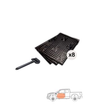 Silent Coat Πακέτο με 8 Αντικραδασμικά Φύλλα Αυτοκινήτου και Roller για 2 πόρτες (Σετ)