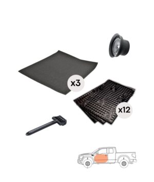 Silent Coat Πακέτο Ηχομόνωσης Αυτοκινήτου για 2 Πόρτες, Ταπετσαρία και Κάλυμμα ηχείων (Σετ)
