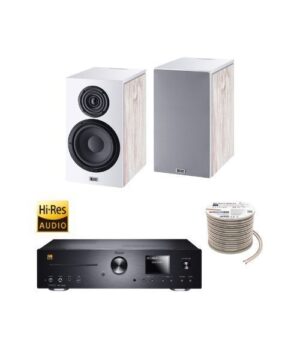 Πακέτο Stereo Hi-Fi με Ενισχυτή Magnat MC 400, Ηχεία HECO Aurora 300 White και Καλώδιο Oehlbach