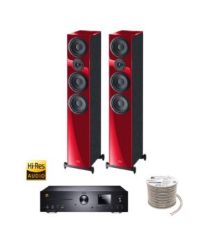Πακέτο Stereo Hi-Res με Ενισχυτή Magnat MC 400, Ηχεία HECO Aurora 700 Red και ΔΩΡΟ Καλώδιο Oehlbach