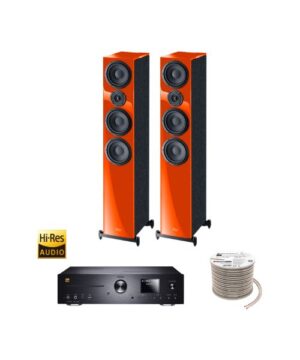 Πακέτο Stereo Hi-Res με Ενισχυτή Magnat MC 400, Ηχεία HECO Aurora 700 Orange και ΔΩΡΟ Καλώδιο Oehlbach