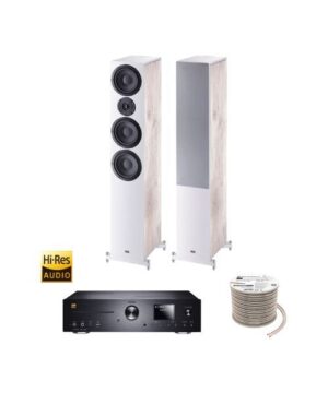 Πακέτο Stereo Hi-Res με Ενισχυτή Magnat MC 400, Ηχεία HECO Aurora 700 White και ΔΩΡΟ Καλώδιο Oehlbach