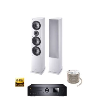 Πακέτο Stereo Hi-Fi με Ενισχυτή Magnat MC 400, Ηχεία HECO Victa Elite 702 White και Καλώδιο Oehlbach