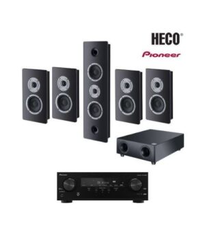 Heco Ηχεία Home Cinema 5.1 Ambient Black με AV Receiver Pioneer VSX-535D (Σετ)