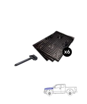 Silent Coat Πακέτο με 6 Αντικραδασμικά Φύλλα Αυτοκινήτου και Roller (Σετ)