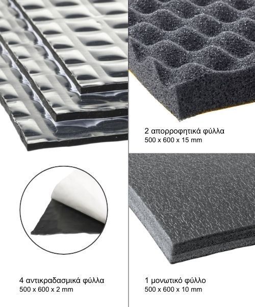 Silent Coat DOOR DAMPING SET Πακέτο Μόνωσης Αυτοκινήτου για Πόρτες - Image 3