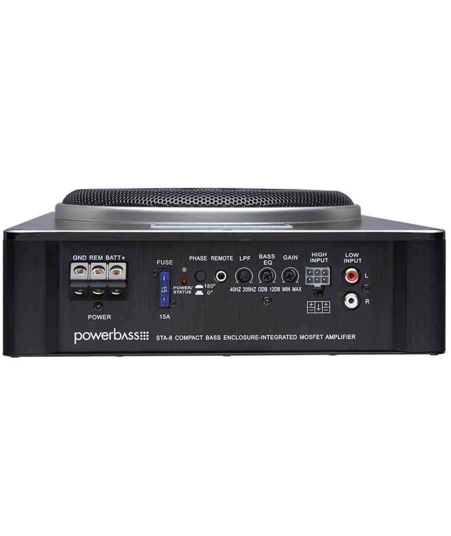 Powerbass STA-8 Ενεργό Subwoofer αυτοκινήτου 8" 150W RMS Black (Τεμάχιο) - Image 2