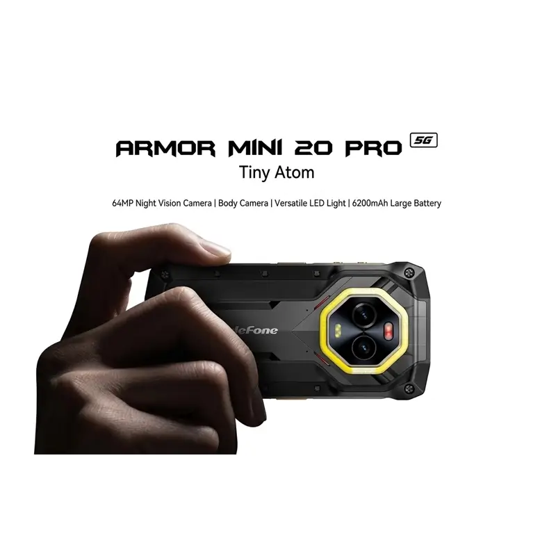 Ulefone Armor Mini 20 Pro 5G Dual SIM (8GB/256GB) Resistant Smartphone Frost Black - Image 2